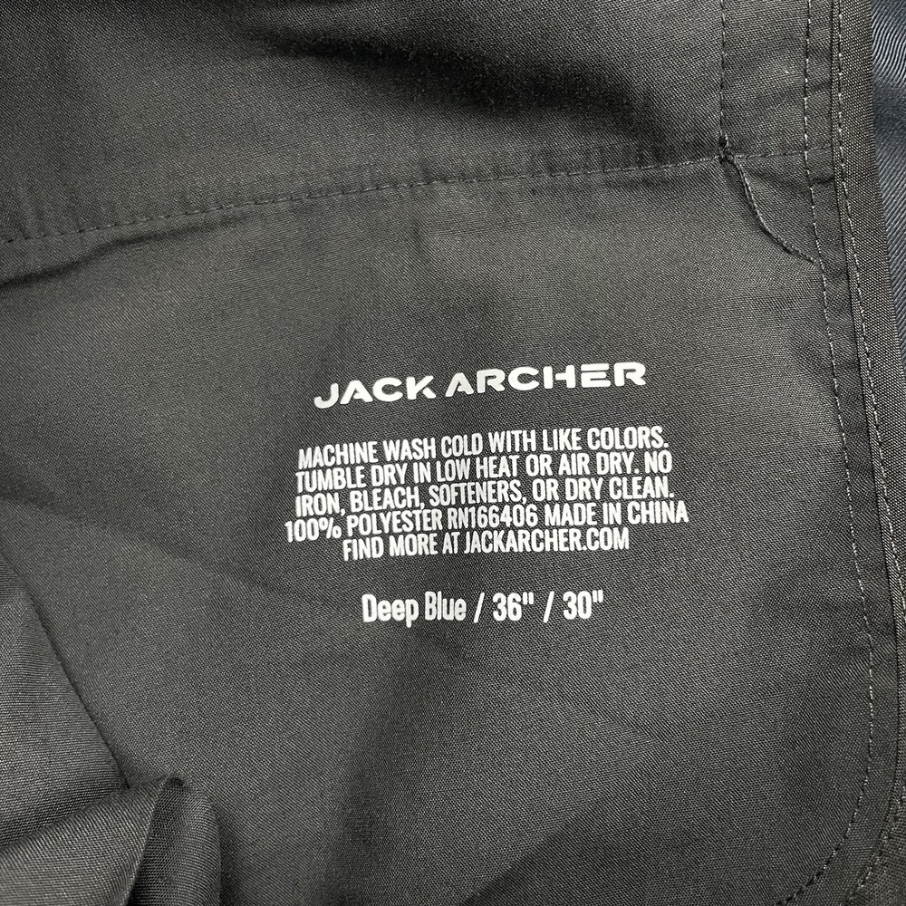 Jack Archer JetSetter Tech Pants Men's 36x29 Deep Blue Performance Office Golf - Picture 9 of 9